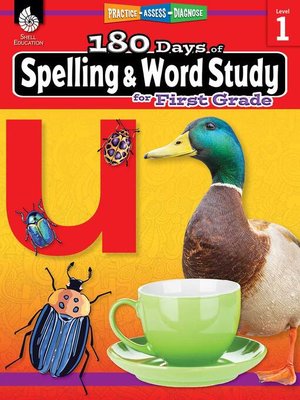 cover image of 180 Days of Spelling and Word Study for First Grade